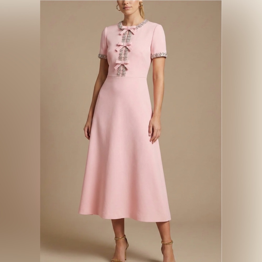 Special Occasion Embellished Midi Dress NWOT